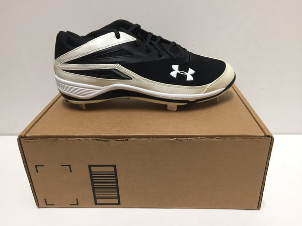 UNDER ARMOUR Men SIZE 10 BLK/WHT CLEAN UP II LOW Pair of shoes
