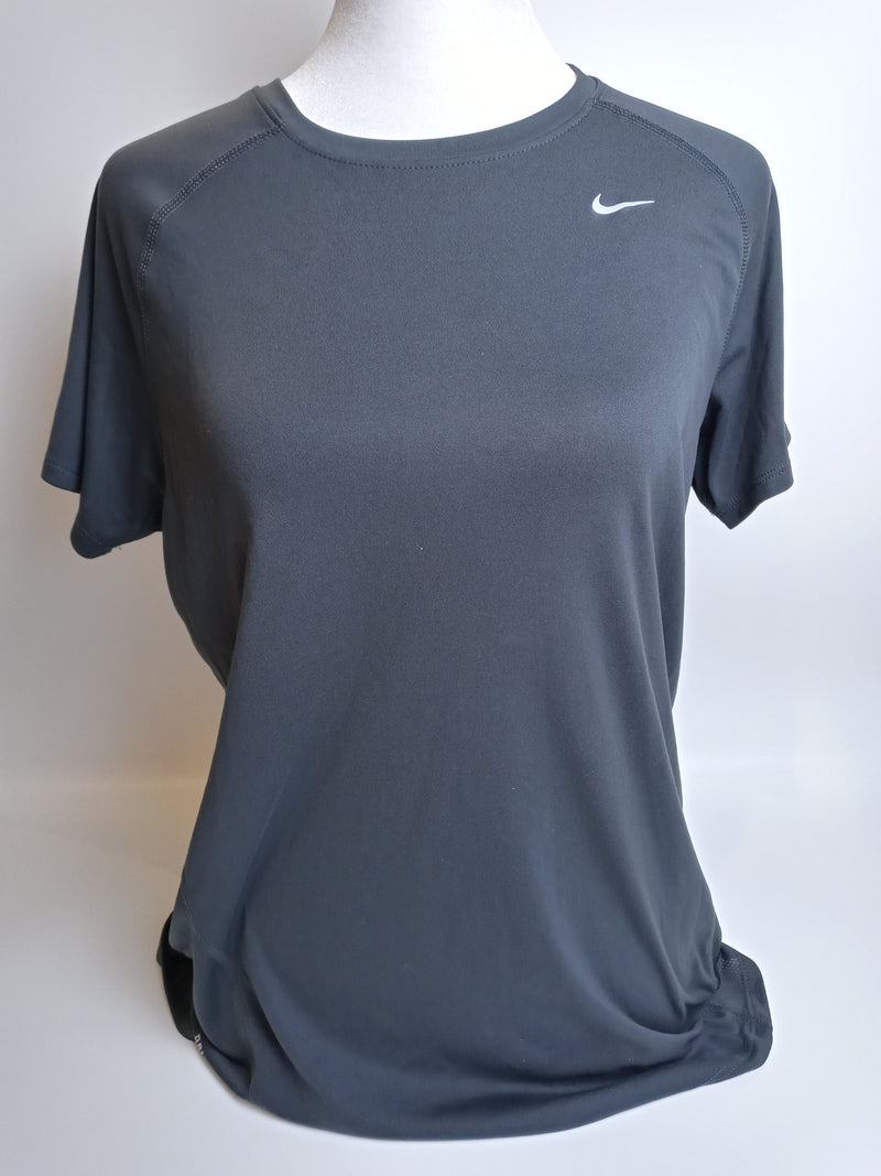 Nike Women Size Large Dark Grey Dri Fit T-Shirt
