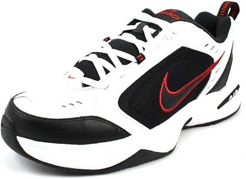 Nike Men Size 13 White Black Air Monarch Iv Pair Of Shoes