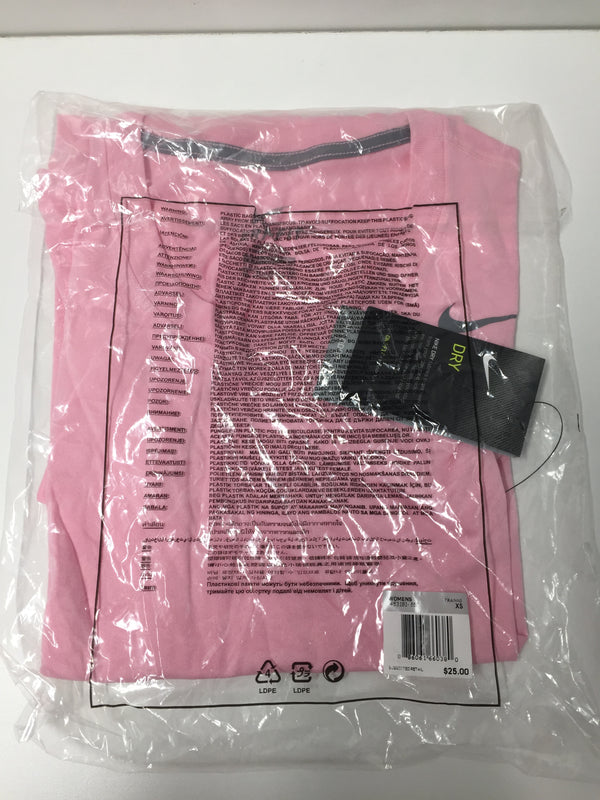 Nike Dri Fit Size Xs Women Pink T-shirt