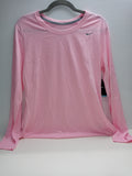 Nike Women Size Large Pink Grey Trainng T-Shirts