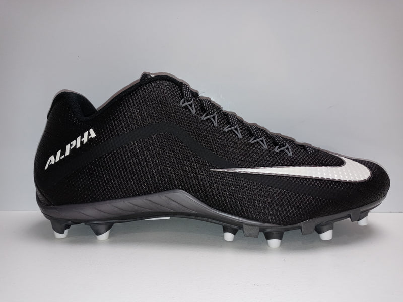 Nike Men Size 12.5 Black White Mtlc Dark Grey Alpha Pro 2 Td Promo Pair Of Shoes
