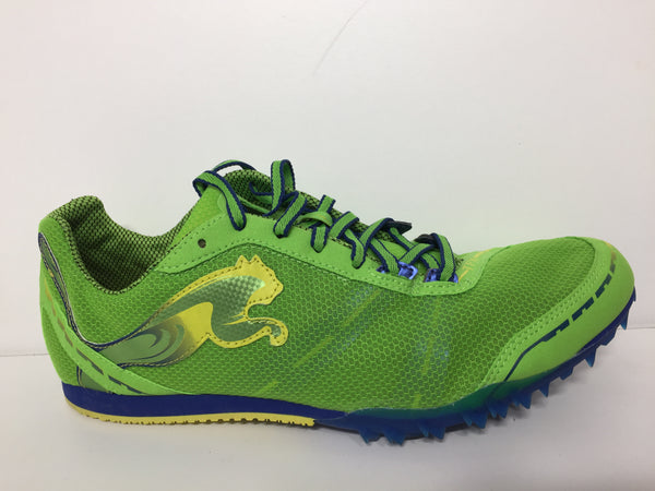 Puma Men Size 9 Gree/blue Fluo Yellow Tfx Distance V4 Pair Of Shoes