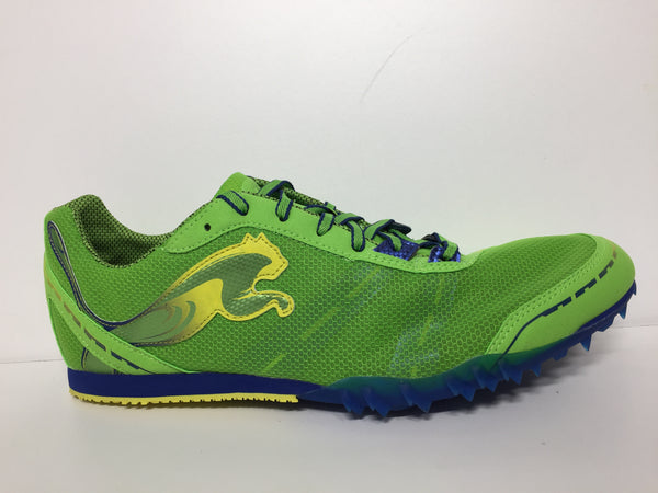 PUMA Men SIZE 11 GREE/BLUE-FLUO YELLOW TFX DISTANCE V4 Pair Of Shoes