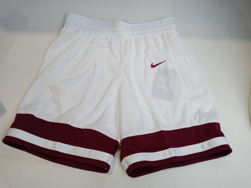 Nike Women's Size Small White Maroon Basketball Shorts