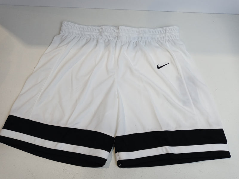 Nike Womens Size X-Large White Black Basketball Shorts