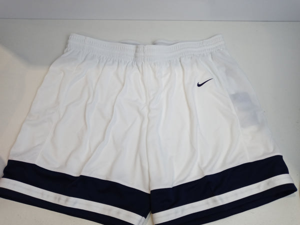Nike Women Size XLarge White Navy Baskeball Shorts