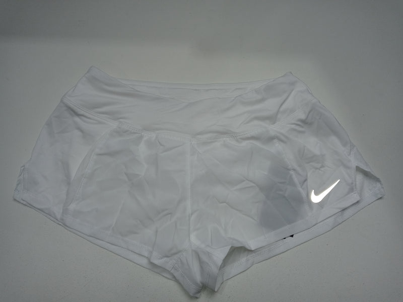 Nike Women Size Medium White Runng Dri-fit Short