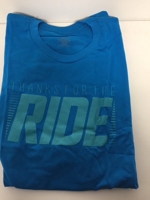 Asics Men Size 2xl Blue Ride Turquise T-shirt