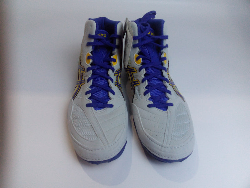 Asics Men's Shoe Size 10 Color  Grey True Blue Sunflower Yellow Pair Of Shoes