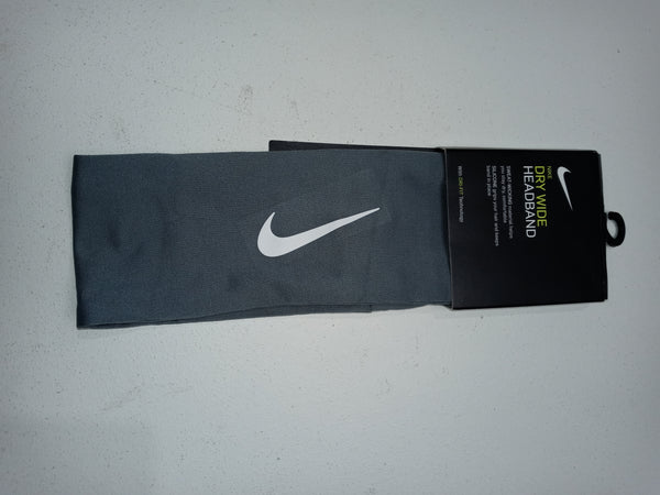 Nike Dry Wide Headband Unisex Grey White Socks
