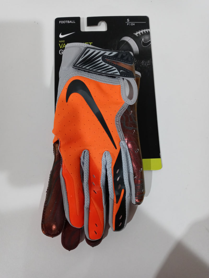 Nike Unisex Size Small Grey Orange Vapor Jet Gloves