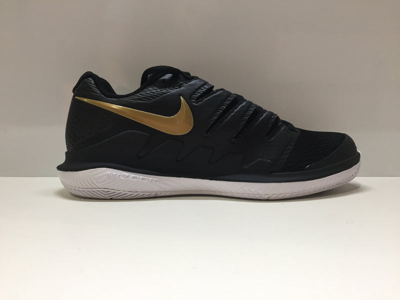 Nike Women Air Zoom Vapor X Hc Black Metallic Cold Size 5.5 Pair Of Shoes