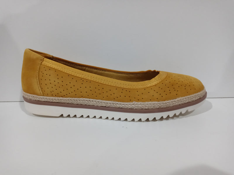 Clarks Women Serena Kellyn Loafer Flat Metallic Leather Size 6.5 Pair Of Shoes