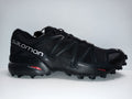Salomon Men Size 7 Black Metallic Speedcross 4 Pair Of Shoes