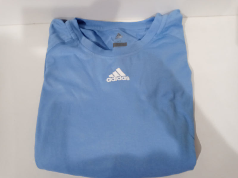 Adidas Men Size Xl Light Blue Seld Climalite T-Shirt