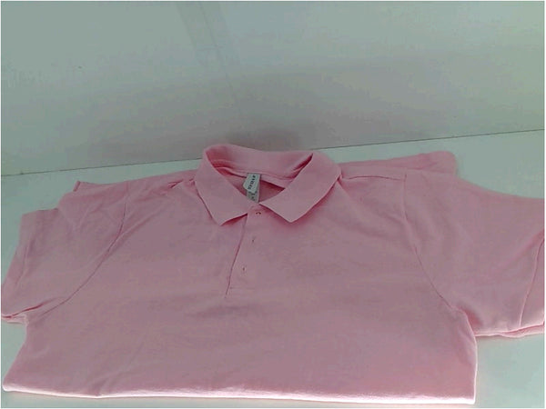 Jerzees Womens Polo Regular Short Sleeve Polo Color Pink Size XLarge Tops
