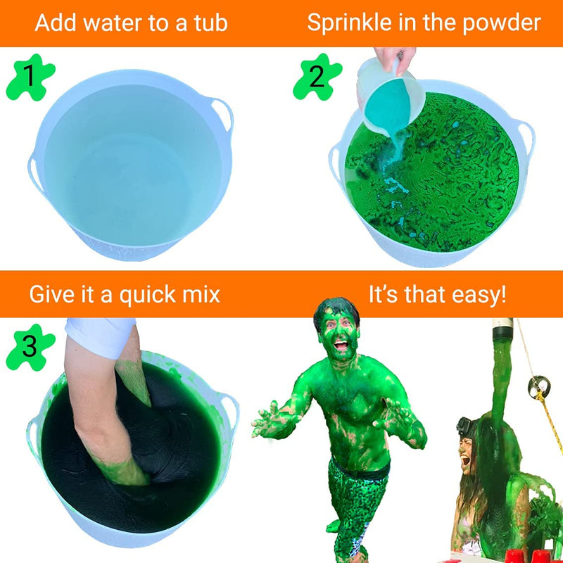 Instant Green Slime Powder, Bulk 32 Gallon Bag