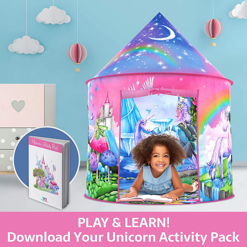 Kids Play Pop Up Tent Unicorn With Sound 40 Inch X 51 Inch