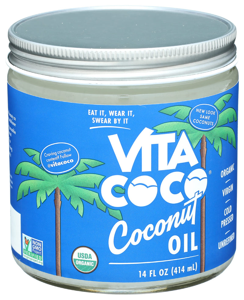 Vita Coco Organic Virgin Coconut Oil 14 Oz Glass Jar