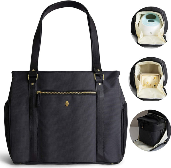 Breast Pump Bag With Cooler Pocket and 15 Inch Laptop Sleeve Ellerby Style