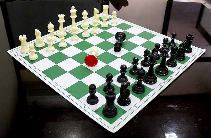 Stonkraft 17 X 17 Inches Tournament Chess Vinyl Foldable Chess Game