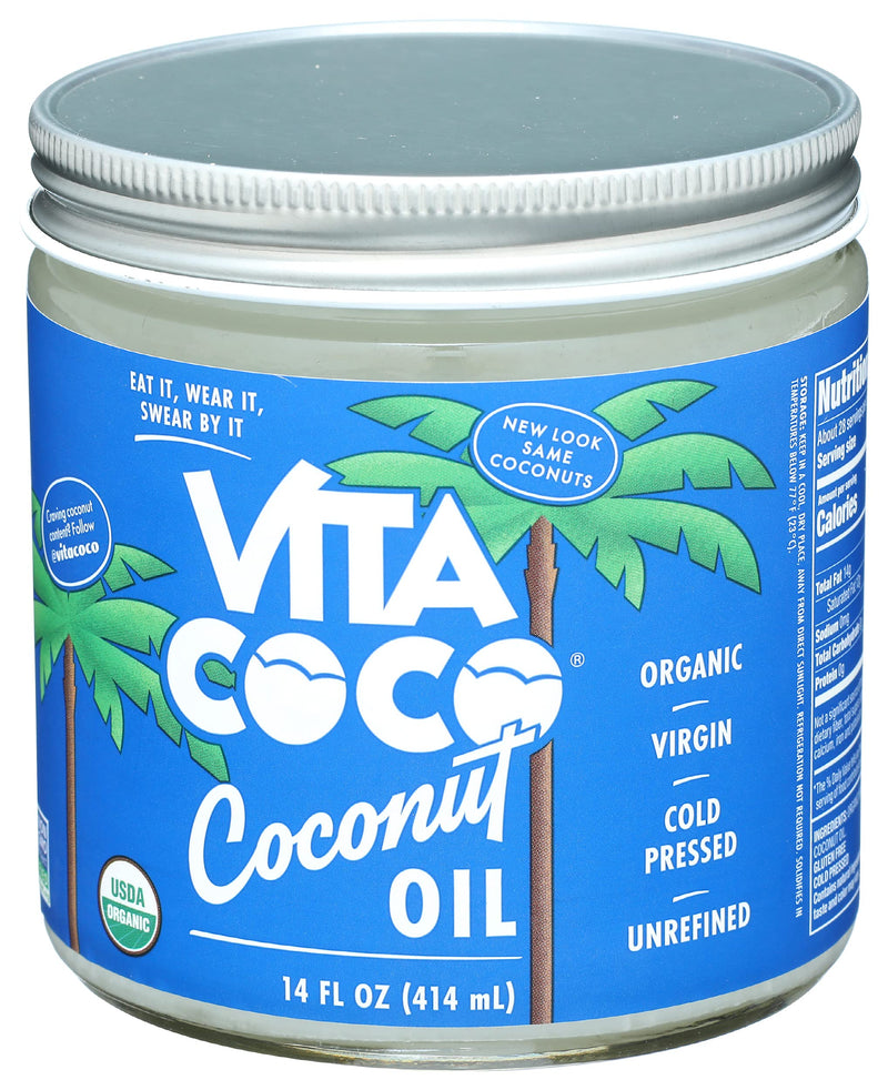 Vita Coco Organic Virgin Coconut Oil 14 Oz Glass Jar