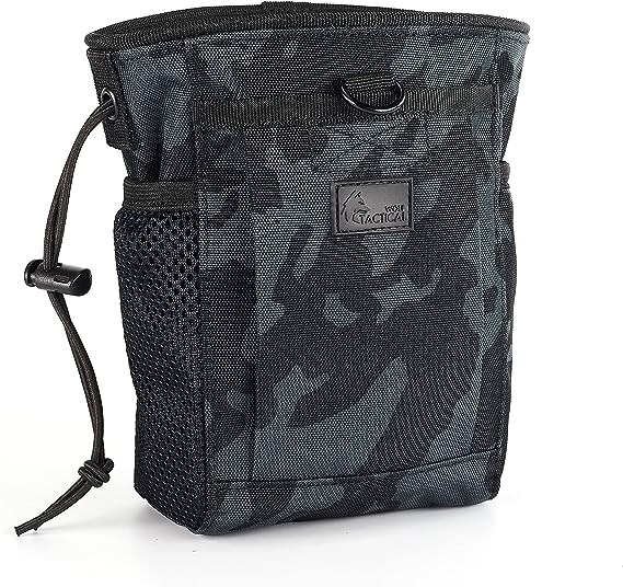 WOLF TACTICAL Drawstring MOLLE Dump Pouch Drop Bag for Ammo Sports