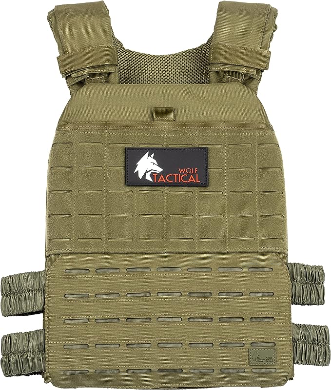 WOLF TACTICAL Adjustable Weighted Vest WOD Running