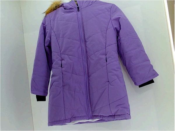 Wenven Women Jacket Regular Zipper Jacket Size 6-7 Slim Purple