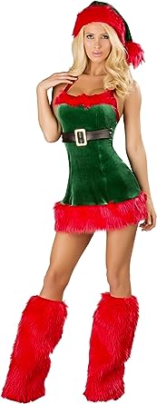 Roma Costume Women's 1 Piece Santa's Envy-Red Green Medium
