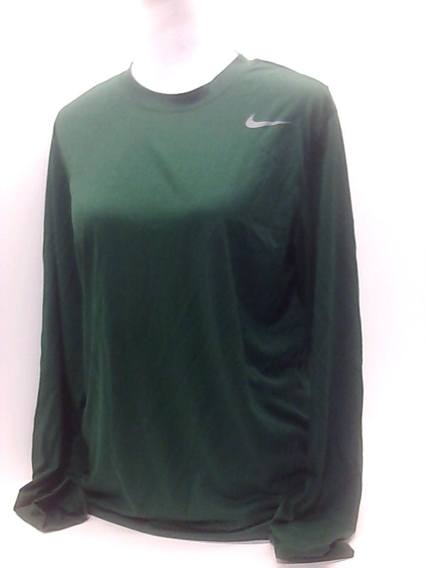 Nike Mens Legend Long Sleeve Performance Shirt Green 727980 341 Size S Size Small