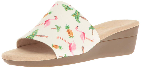 Aerosoles Womens Florida Fabric Open Slide Sandals Size 10.5 M Us Pair of Shoes