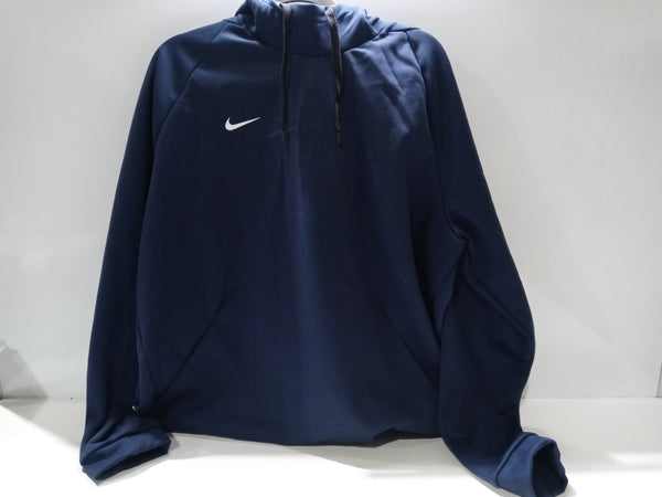 Men's Nike Therma Pullover Hoodie Navy White X-large