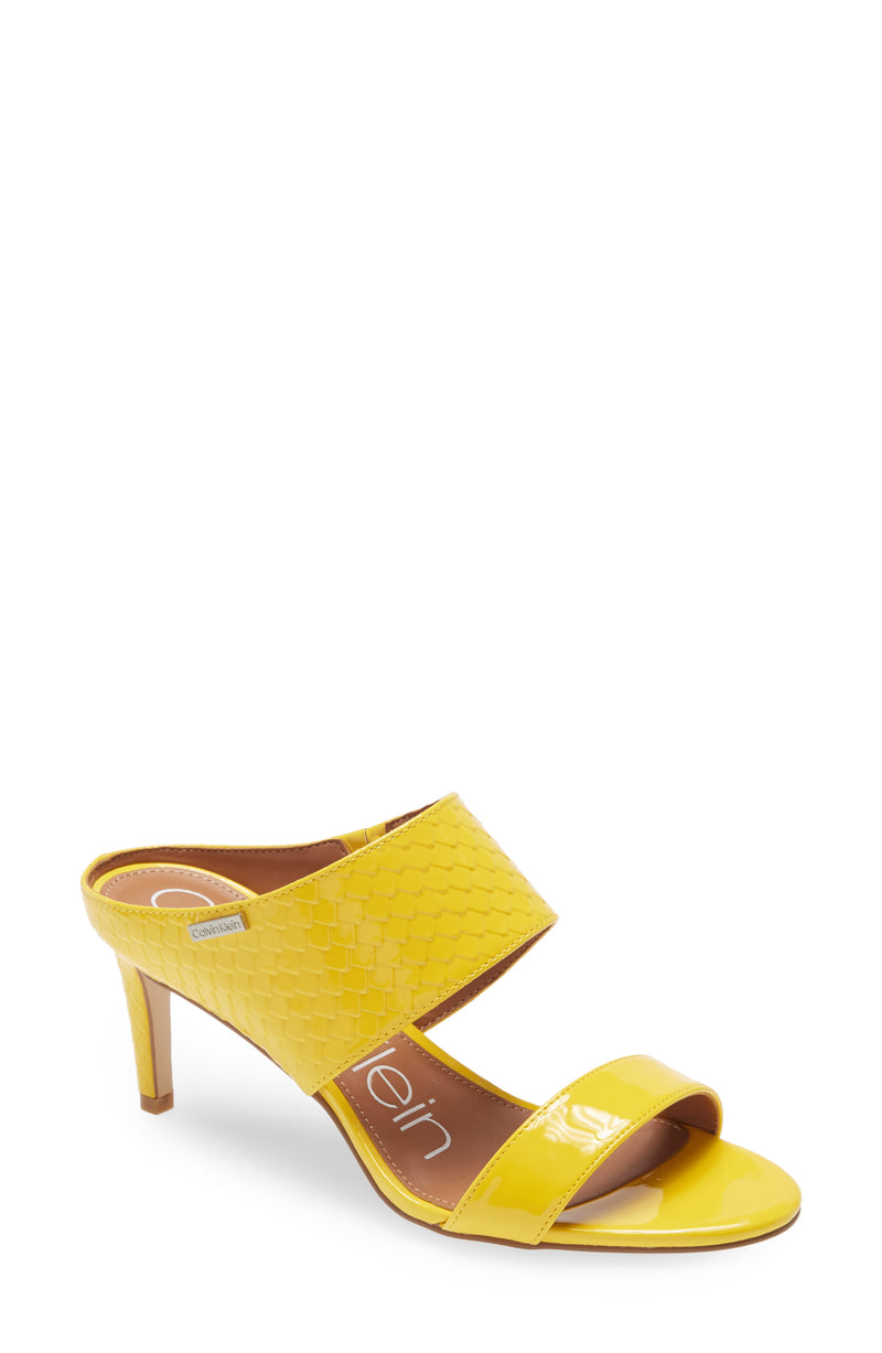 Calvin Klein Cecily - Womens 6.5 Yellow Sandal Medium Size 6.5 M