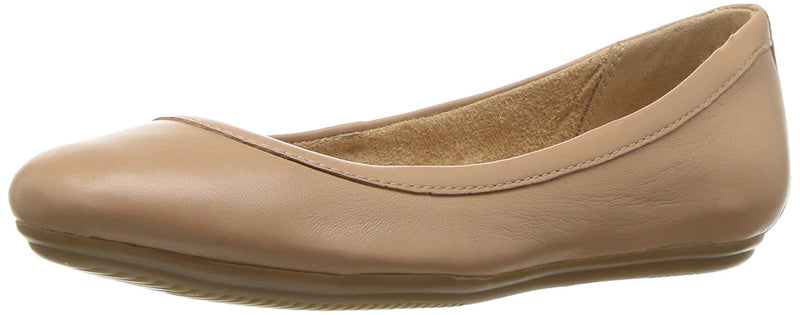 Naturalizer Womens Brittany Leather Closed Toe Slide Flats Size 8 Narrow