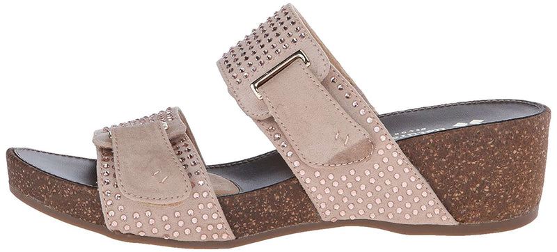 Naturalizer Womens Carena Fabric Open Toe Casual Platform Sandals Size 5.5