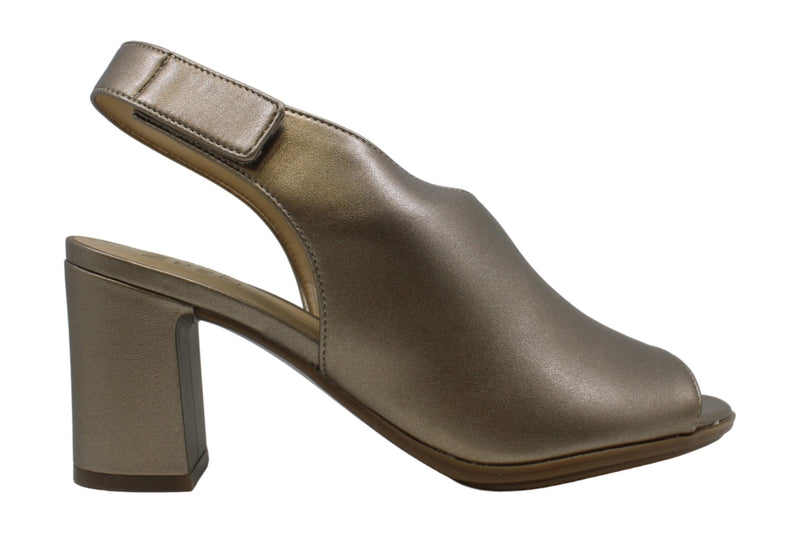 Naturalizer Women's Shoes Preston Leather Peep Toe Casual Slingback Sandals Size 10
