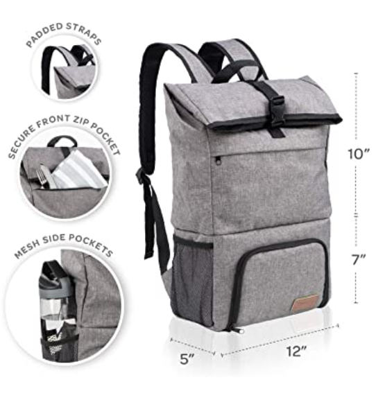 Backpack Cooler Heavy Duty, Grey