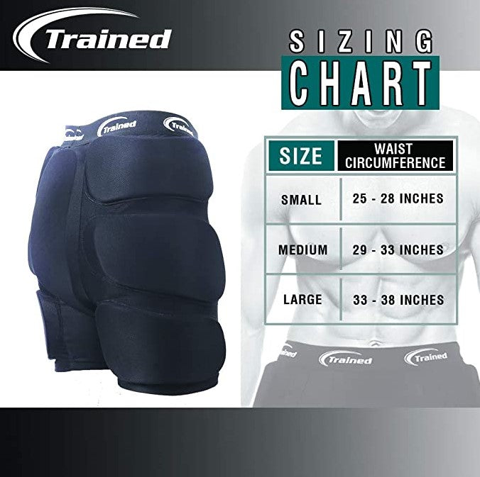 Padded Protective Shorts for Extreme Sports (MEDIUM) Size: 29"- 33"