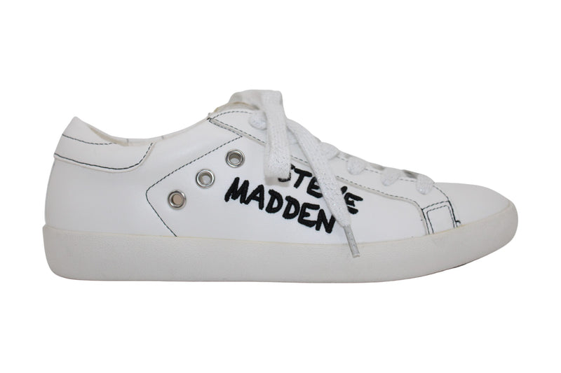 Steve Madden Womens HAVEN Leather Low & Mid Tops Lace Up Fashion Sneakers Size 6.5
