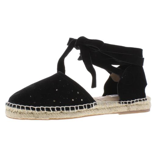 Steve Madden Womens Pliee Suede Ankle Wrap Espadrilles Size 6 Medium (B,M)