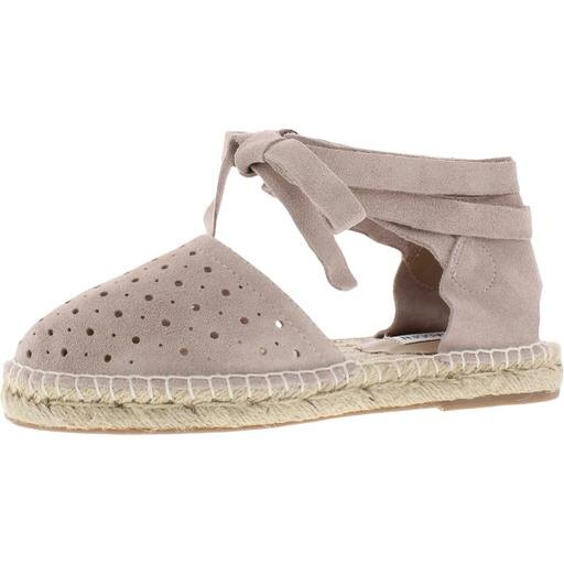 Steve Madden Womens Pliee Suede Ankle Wrap Espadrilles Size 6 Medium (B,M)