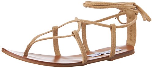 Steve Madden Women's Werkit Gladiator Sandal, Tan Suede, 8 M US Size 8 B(m) Us