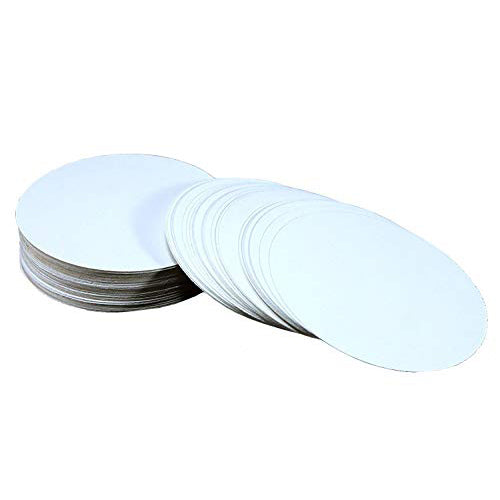 Esplanade Paper Beer Coasters Set of 100 Disposable for Bar Hotel Parties White