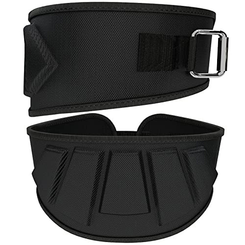 Rip Toned 6 Inch Weightlifting Belt Back Support Weightlifting Black Small