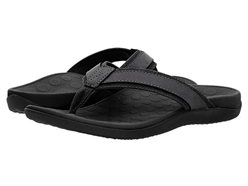 Vionic Men's Shoes Tide met linen Slip On Open Toe Flip Flops Size 10.5