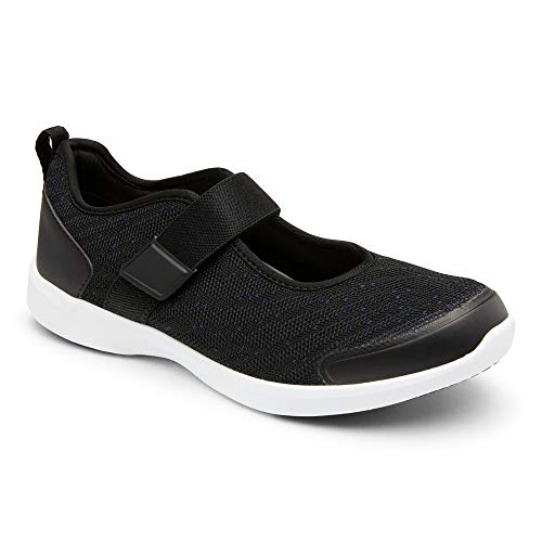 Vionic Women's Jessica Mary Jane Sneaker - Walking Shoes with Hook and Loop Closure and Concealed Orthotic Arch Support Size 11