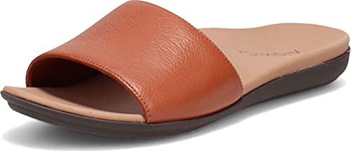 Vionic Women's Mirage Val Slide Sandal- Ladies Supportive Sandals That Include Three-Zone Comfort with Orthotic Insole Arch Support Size 8.5