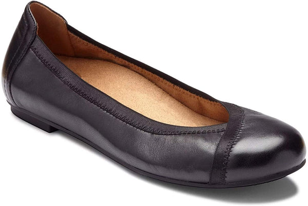 Vionic Women's Spark Caroll Ballet Flat - Ladies Dress Casual Shoes with Concealed Orthotic Arch Support Size 7.5